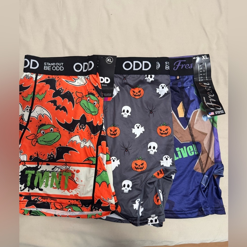 Set of 3 Adult(men or women) Halloween Boxer  Briefs XL